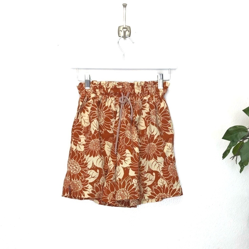 Madewell Floral High Waisted Shorts